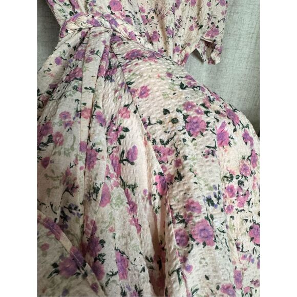 TALULAH Belted Coquette Glam Floral Bouquet‎ Print Swing Mini Dress Sz Medium - Picture 7 of 7